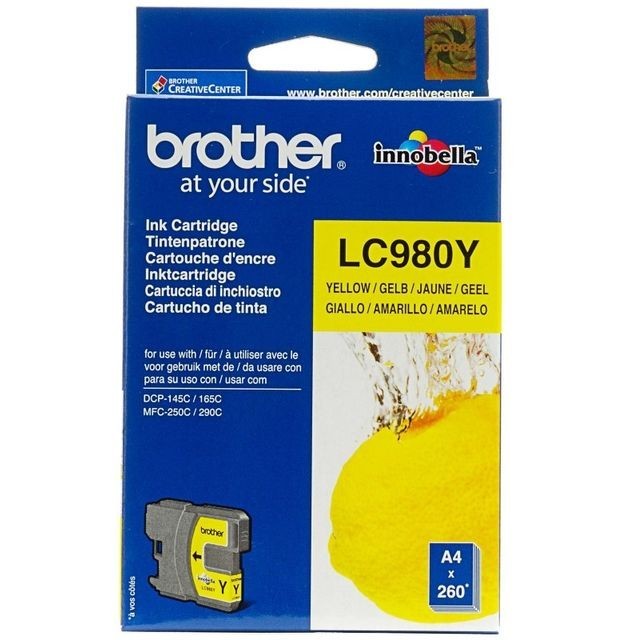 Cartus cerneala Original Brother Yellow LC980Y compatibil... foto mare Cartus cerneala Original Brother Yellow LC980Y compatibil... foto mare