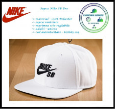 In STOC! Sapca Nike Pro SB Alba - Poliester - Cod autenticitate 628683-103 foto