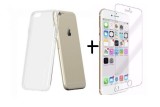 Pachet husa TPU transparenta Apple iPhone 6 Plus/6S Plus + folie sticla gratis, Oem