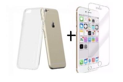 Pachet husa TPU transparenta Apple iPhone 6 Plus/6S Plus + folie sticla gratis foto