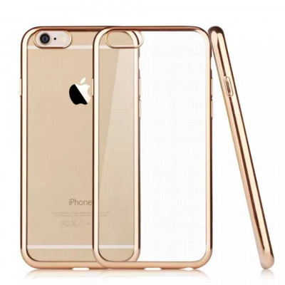 Husa ELEGANCE LUXURY Apple Iphone 6 / 6S PLACATA AURIU (ELECTROPLATING GOLD) foto