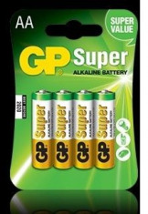 BATERIE GP Batteries AA (R6) alcalina, GP Batteries &amp;quot;GP15A-BL4&amp;quot; (4buc) foto