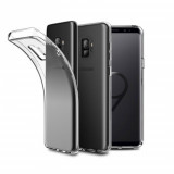 Husa Elegance Luxury slim TPU transparent pentru Samsung Galaxy S9, Negru, Oem