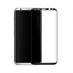 Folie de sticla 3D neagra compatibila cu Samsung Galaxy S8 ( BLACK )