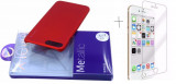 Pachet husa X-LEVEL Metalic Red Apple iPhone 7 + folie de sticla gratis, iPhone X, Oem