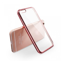 Husa Elegance Luxury placata Rose-Gold pentru Apple iPhone 6 Plus / 6S Plus