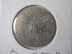 Maroc 1 Franc 1921 Empire Cherifien foto