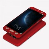 Husa FullBody Red Samsung Galaxy J3 2017 360 grade + folie de protectie GRATIS, Rosu