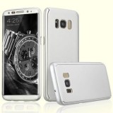 Husa Full Body 360 Samsung Galaxy S8 Plus Silver + Folie Protectie Ecran, Elegance Luxury