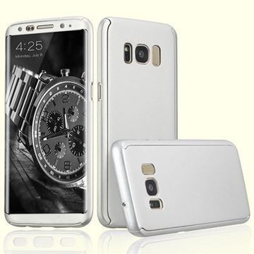 Husa FullBody Silver Samsung Galaxy S8 Plus 360 grade + folie protectie foto