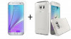 Pachet husa slim transparenta Samsung Galaxy S6 Edge + folie protectie gratis, Oem