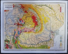 Harta Romania Geologica foto