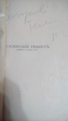 O scrisoare pierduta-I.L.Caragiale foto