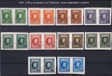 1926 - A 60-a aniversare a lui Ferdinand - serie nedantelata in perechi - RAR !