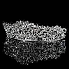 Diadema coronita tiara mirasa cristale tip Swarovski foto