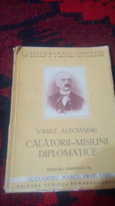 Calatorii-misiuni diplomatice-V.Alecsandri
