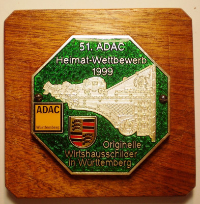 5.577 PLACHETA ADAC GERMANIA AUTO W&amp;Uuml;RTTEMBERG WANGEN 1999 foto