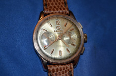 CEAS AUR roz 18K - LANCO - Chronograph - Valjoux 92 - Column-wheel - Vintage ! foto