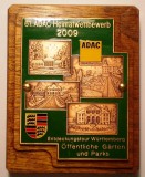 5.581 PLACHETA ADAC GERMANIA AUTO W&Uuml;RTTEMBERG G&Auml;RTEN UND PARKS 2009, Europa