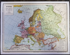 Harta Politica Europa cu Noile Frontiere foto