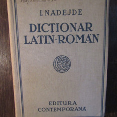 I. NADEJDE - DICTIONAR LATIN ROMAN