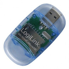 Card Reader Logilink (CR0015), extern USB2.0 pentru SD, SDHC, micro SD, micro... foto