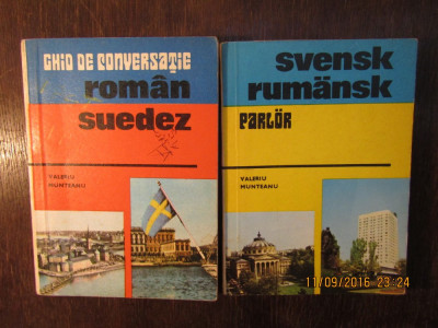 GHID DE CONVERSATIE ROMAN -SUEDEZ ,SUEDEZ -ROMAN ( 2 VOL ) foto