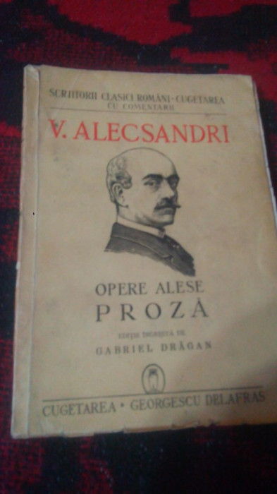 Opere alese,proza-V.Alecsandri