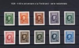 1926 - A 60-a aniversare a lui Ferdinand - serie nedantelata - nestampilata