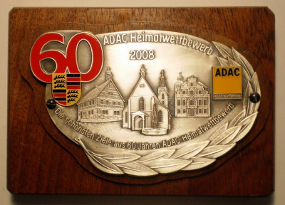 5.580 PLACHETA ADAC GERMANIA AUTO W&amp;Uuml;RTTEMBERG ROTTENBURG WANGEN 2008 foto