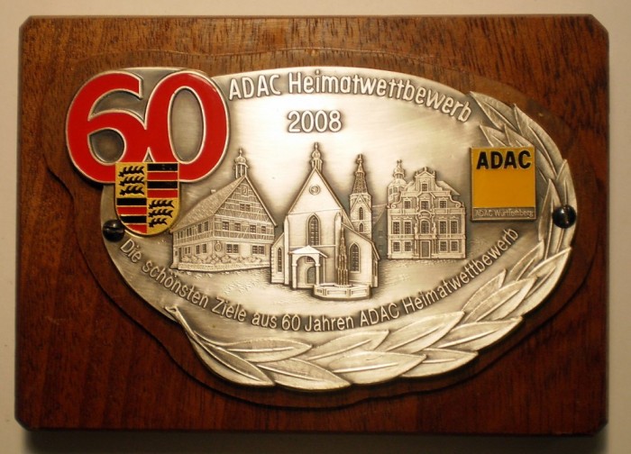 5.580 PLACHETA ADAC GERMANIA AUTO W&Uuml;RTTEMBERG ROTTENBURG WANGEN 2008