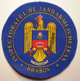 5.506 ROMANIA ECUSON EMBLEMA PATCH INSPECTORATUL DE JANDARMI JUDETEAN BRASOV
