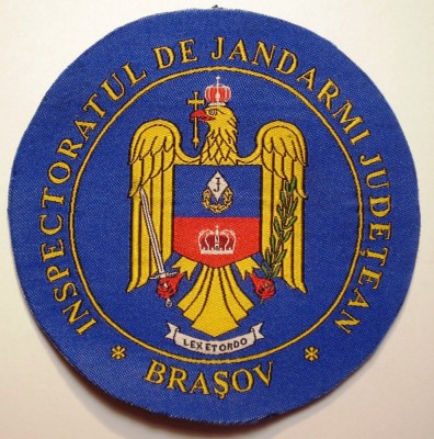 5.506 ROMANIA ECUSON EMBLEMA PATCH INSPECTORATUL DE JANDARMI JUDETEAN BRASOV foto