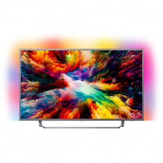 Televizor Philips LED Smart TV Ambilight 55 PUS7303/12 139cm Ultra HD 4K Grey foto