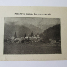 Carte postala manastirea Suzana,necirculata 1927