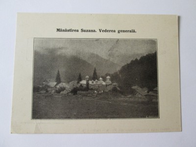 Carte postala manastirea Suzana,necirculata 1927 foto