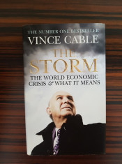 Vince Cable, THE STORM: THE WORLD ECONOMIC CRISIS AND WHAT IT MEANS (Hardcover) foto