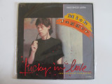 Disc vinil LP 12&#039;&#039; Maxi single Mick Jagger albumul Lucky in love-CBS 1985