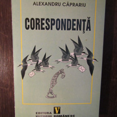 ALEXANDRU CAPRARIU - CORESPONDENTA