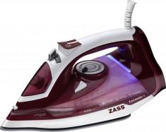 Fier de calcat ZASS A 11, Talpa Ceramica, 2600W, 0.35l (Alb-Bordo) foto