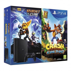 Consola Sony PlayStation 4 (PS4) Slim, 500GB, 8GB RAM + Ratchet &amp;amp; Clank + Crash Bandicoot foto