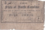 1861 (1 X), 5 cents (Criswell, NC58) - Carolina de Nord