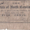 1861 (1 X), 5 cents (Criswell, NC58) - Carolina de Nord