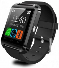 Smartwatch iUni U8+, Capacitive touchscreen, Bluetooth, Bratara silicon (Negru) foto