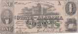 1863 (1 I), 1 dollar (P-S213a) - Alabama (Statele Unite ale Americii)