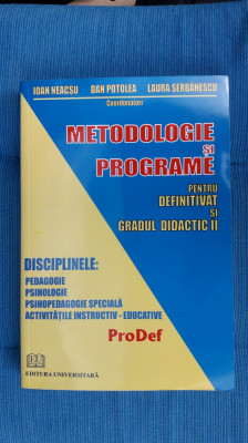 Metodologie Si Programare Pentru Definitivat Si Gradul Didactic II- POTOLEA foto