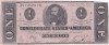1862 (2 XII), 1 dollar (P-49a) - Statele Confederate ale Americii! (CRC: 93%)