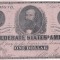 1862 (2 XII), 1 dollar (P-49a) - Statele Confederate ale Americii! (CRC: 93%)