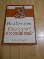 FLORIN CONSTANTINIU--O ISTORIE SINCERA A POPORULUI ROMAN foto