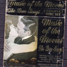 MUSIC OF THE MOVIES. THE LOVE SONGS. SET 4 CD-URI. DE COLECTIE